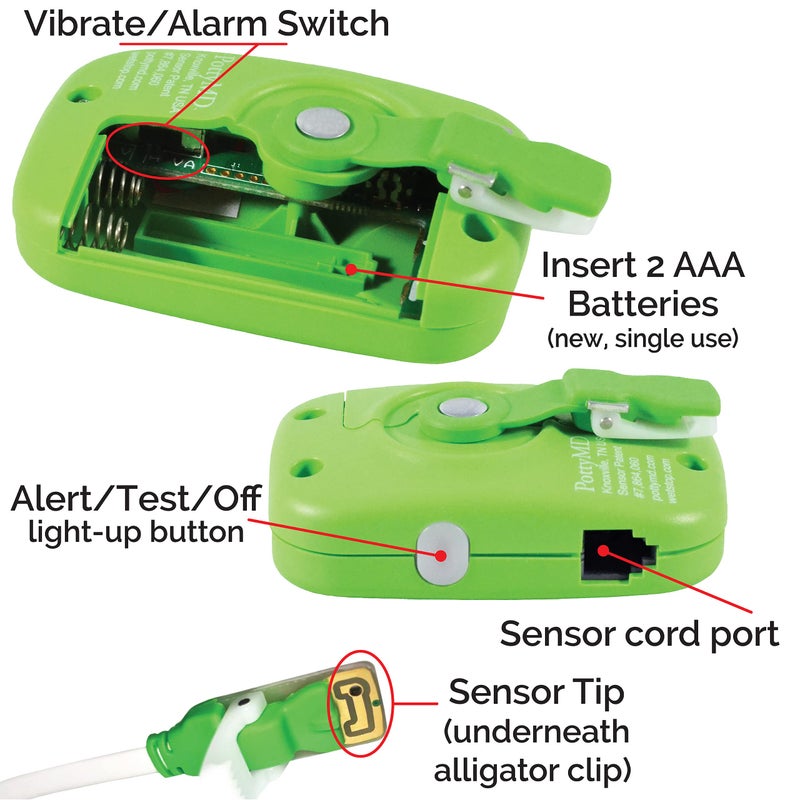 Wet-Stop 3 Green Bedwetting Enuresis Alarm with Loud Sound and Strong Vibration for Boys or Girls, Proven Solution for Bedwettersâ€¦ - Image 3